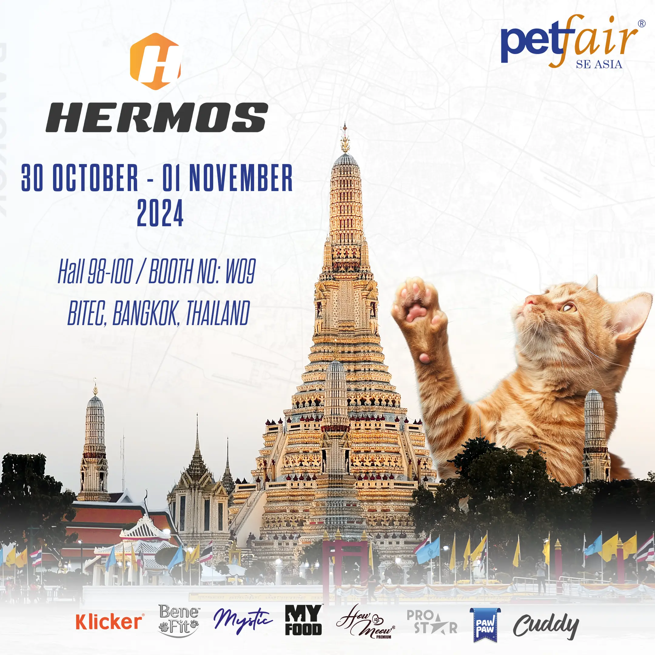Hermos, Pet Fair SEA 2024 Bangkok Fuarında Yerini Aldı