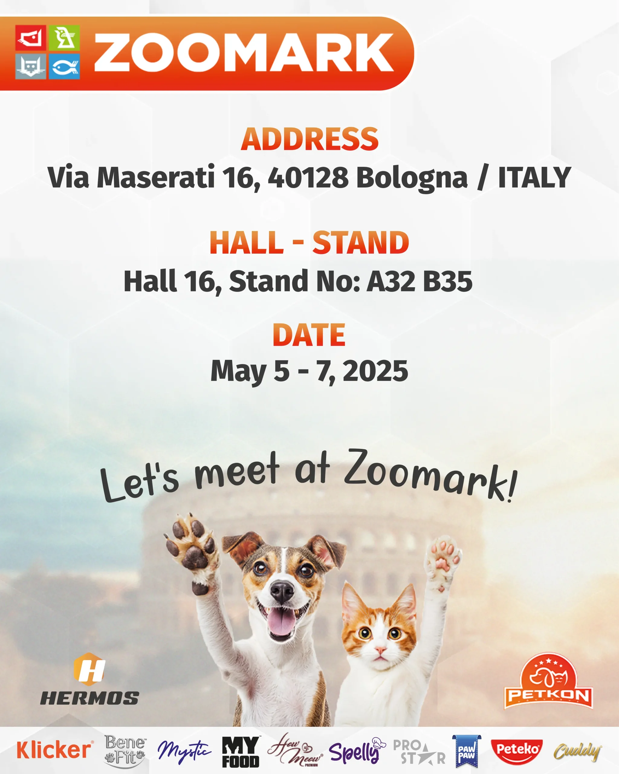 Hermos, Zoomark International 2025 Bologna Fuarına Katıldı