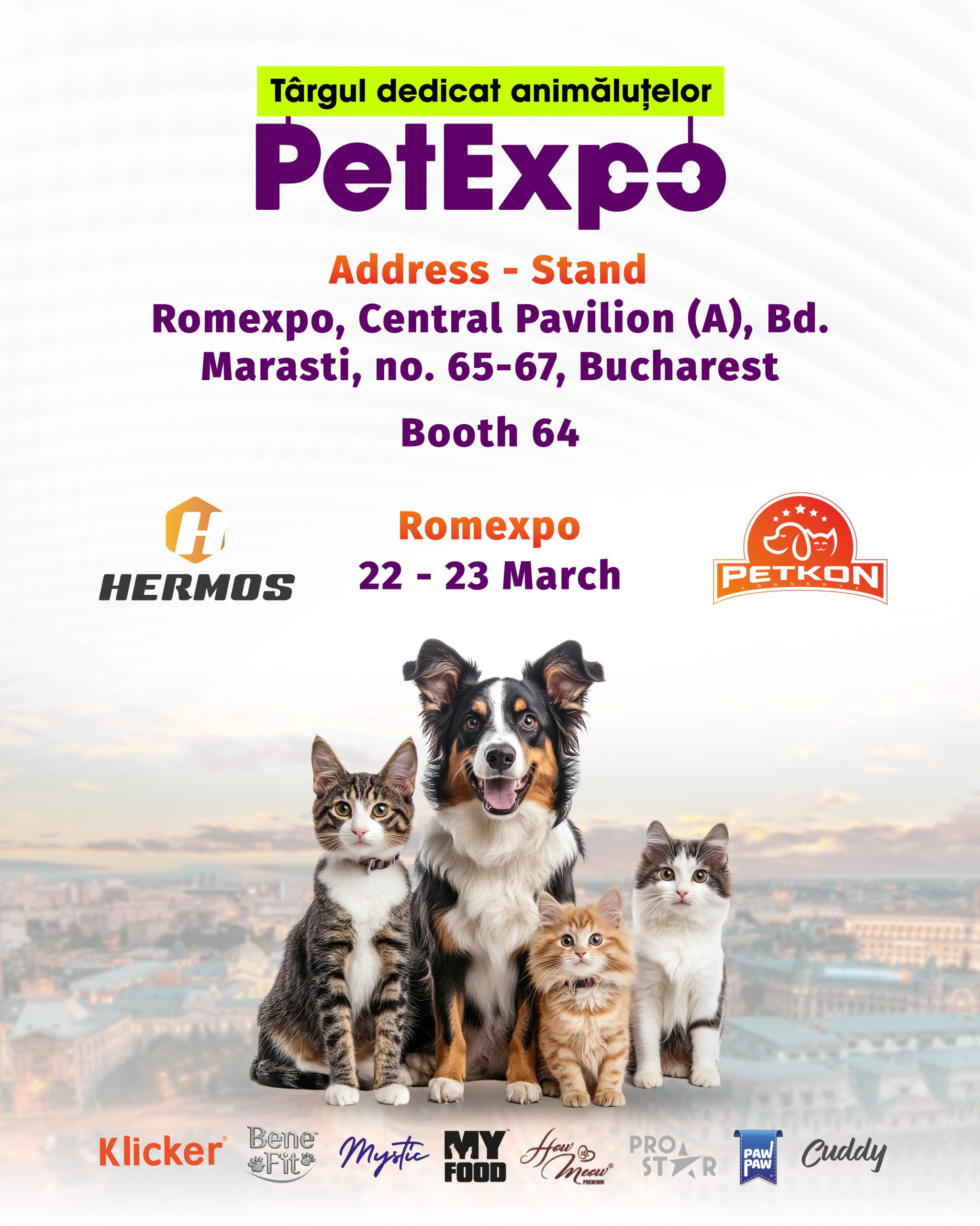 Hermos, PetExpo 2025 Bükreş’te Yerini Aldı