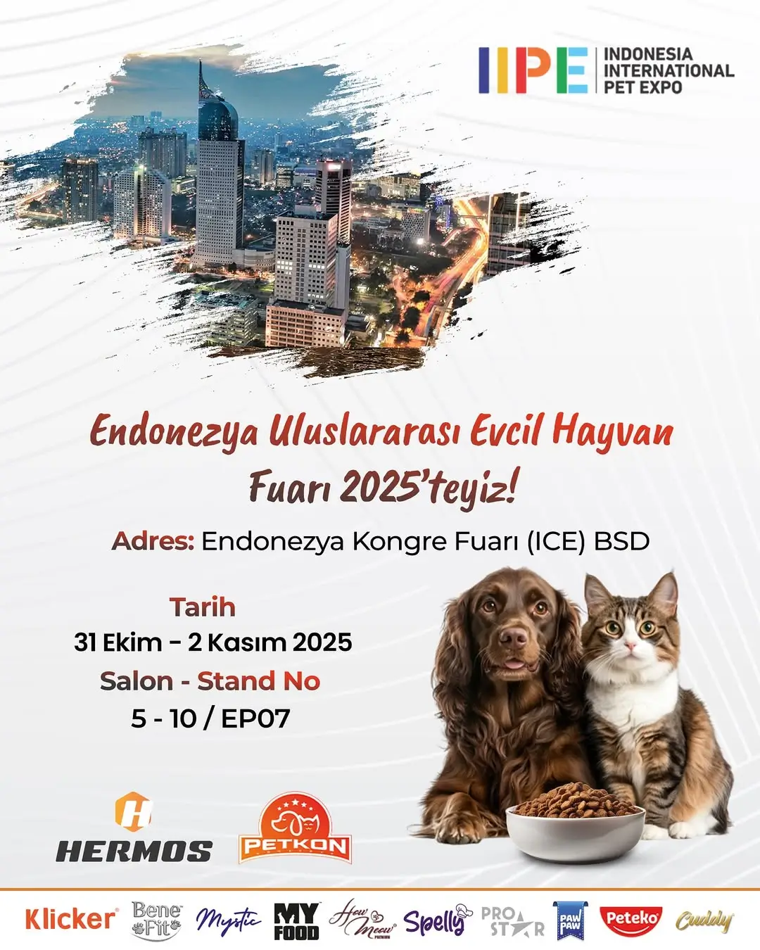 Hermos, Indonesia International Pet Expo 2025’te Yerini Alıyor