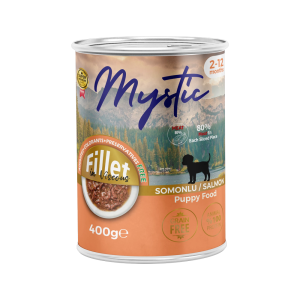 Mystic Yavru Köpekler için Somonlu Fillet In Viscous Yaş Mama